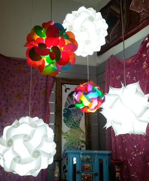 Puzzle Lamp Pointy Rainbow