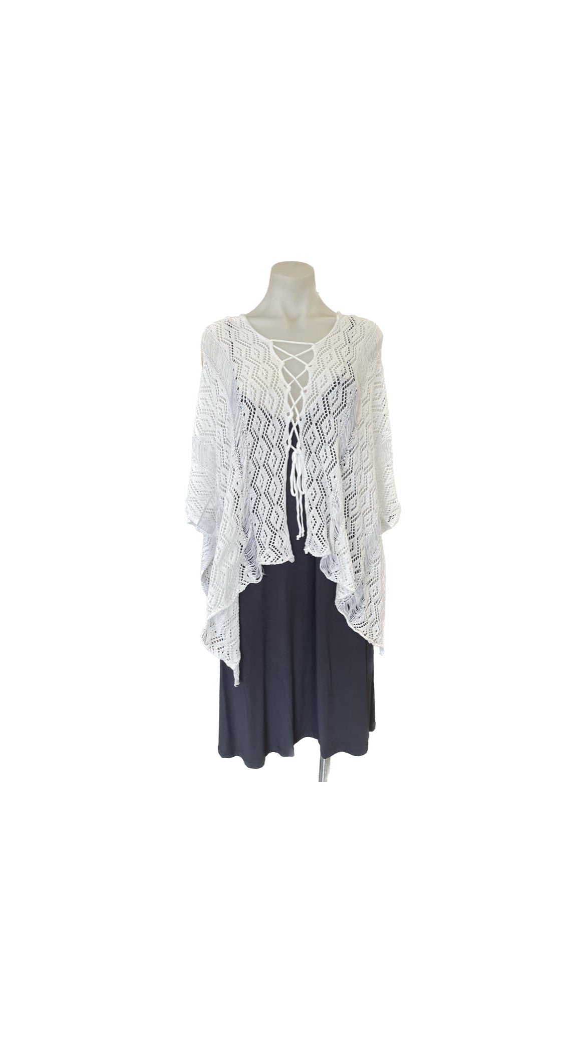 Aria 1 Lace Knit Poncho