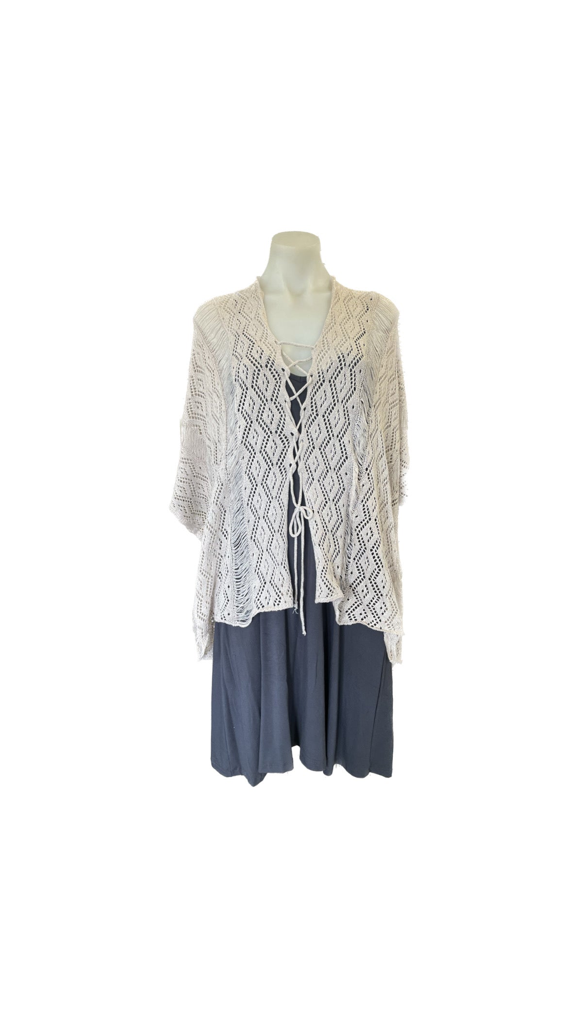 Aria 1 Lace Knit Poncho