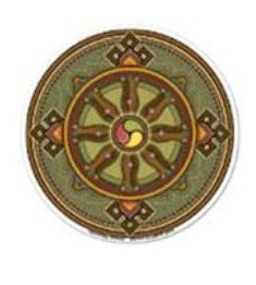 Window Sticker Dharma Wheel