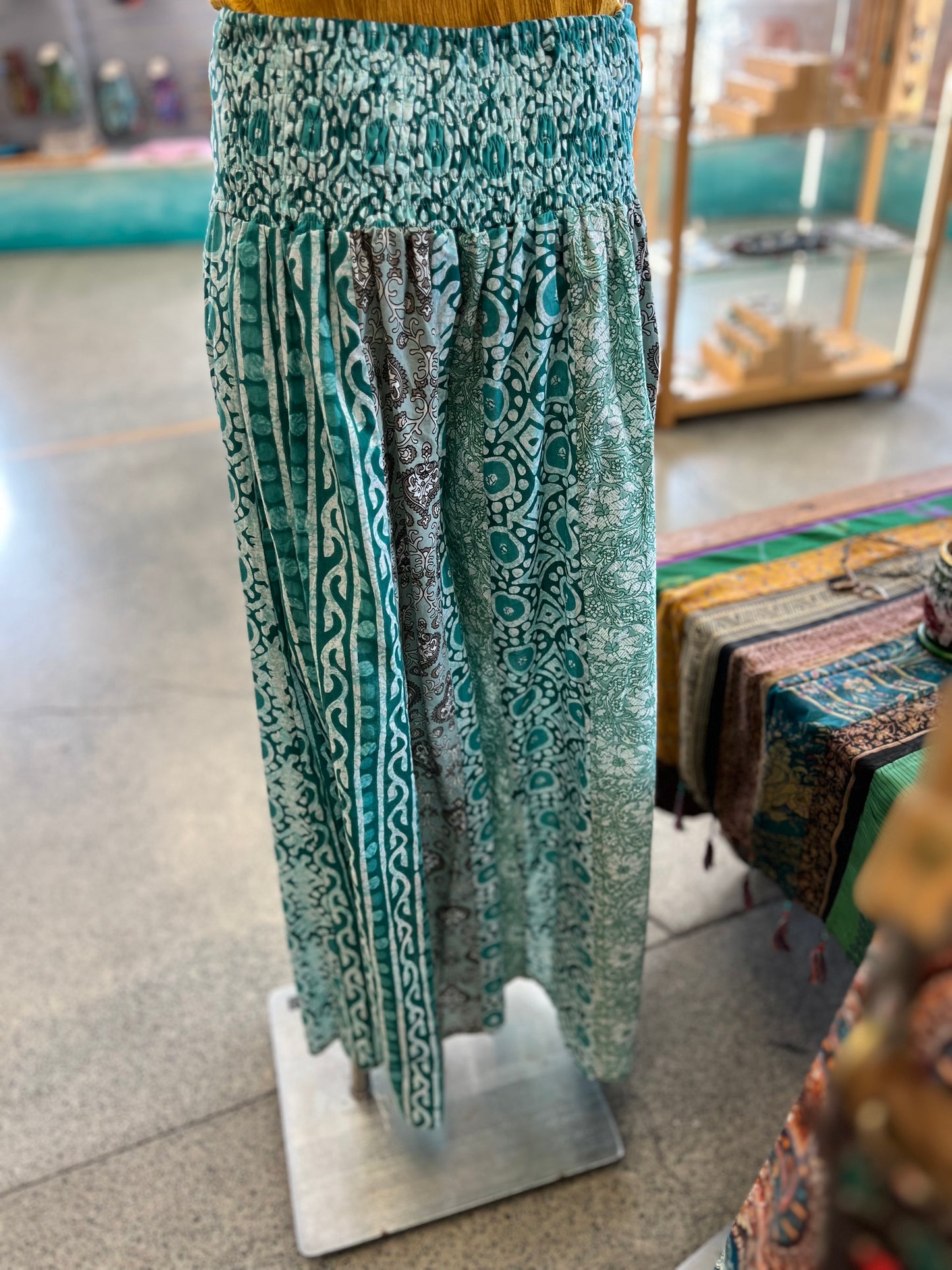 Isabella Block Print Panel Pants