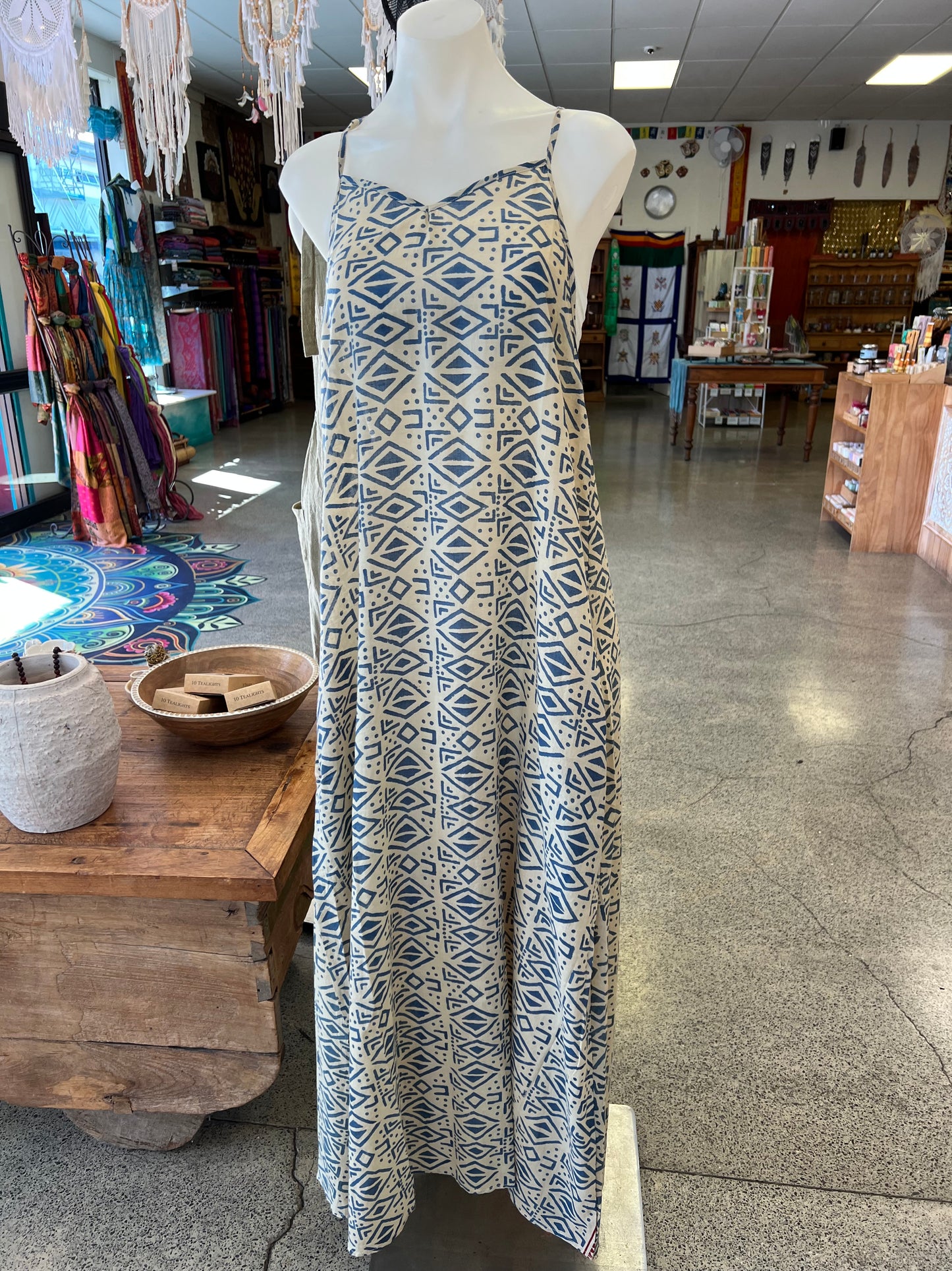 Tina Block Print Dress
