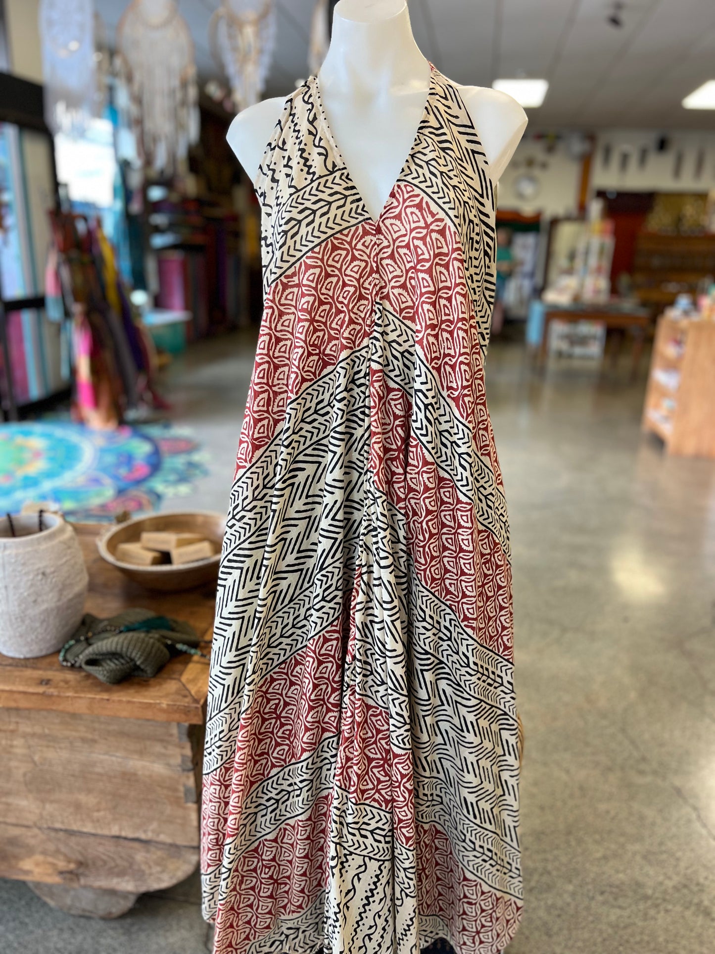 Pania Block Print Dress