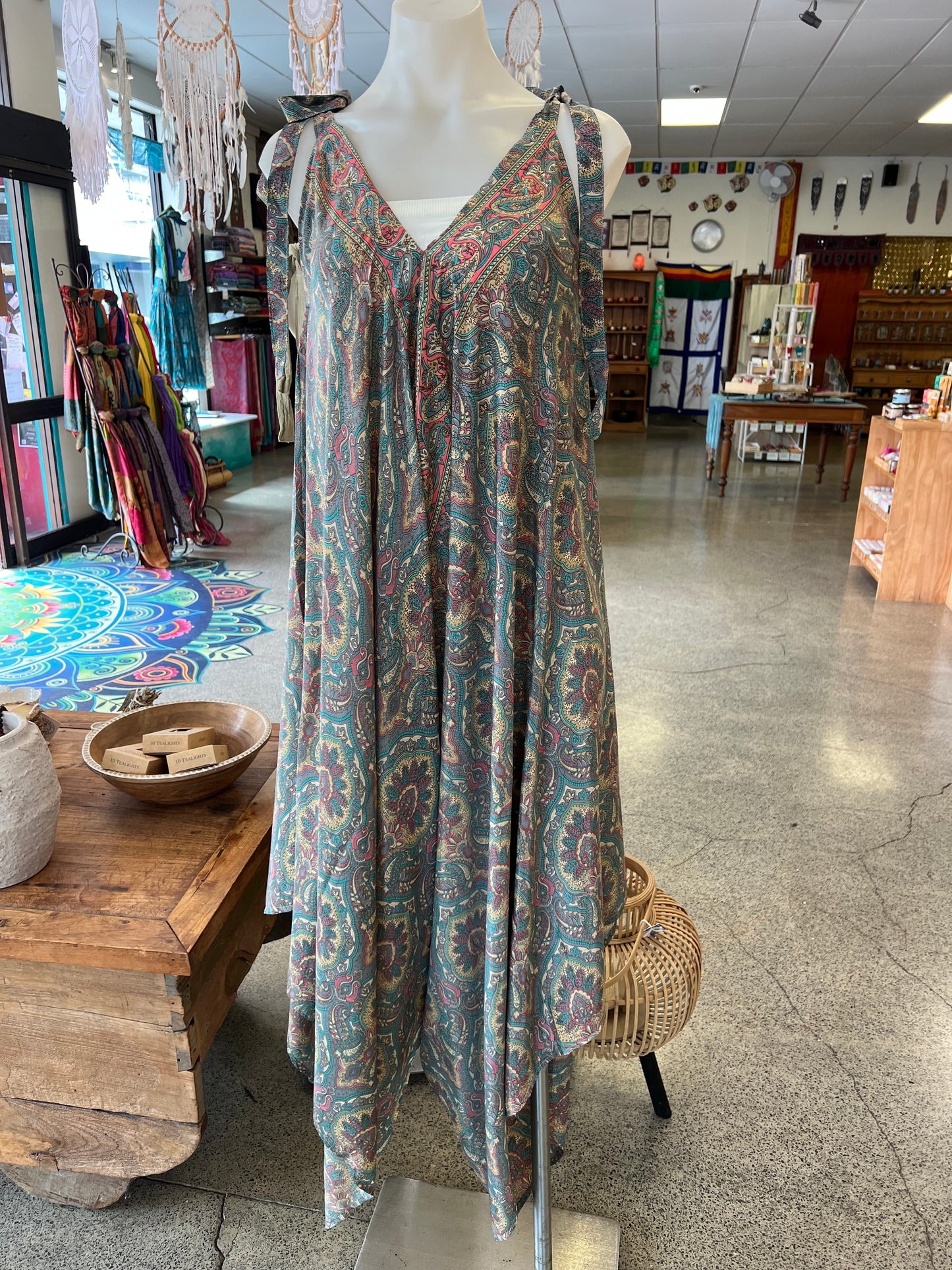 Abigail Silky Paisley Jumpsuit