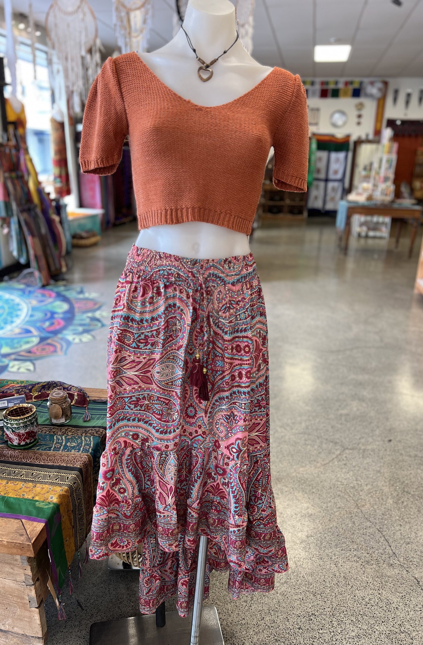 Sammi Bijou Sari Satin Skirt