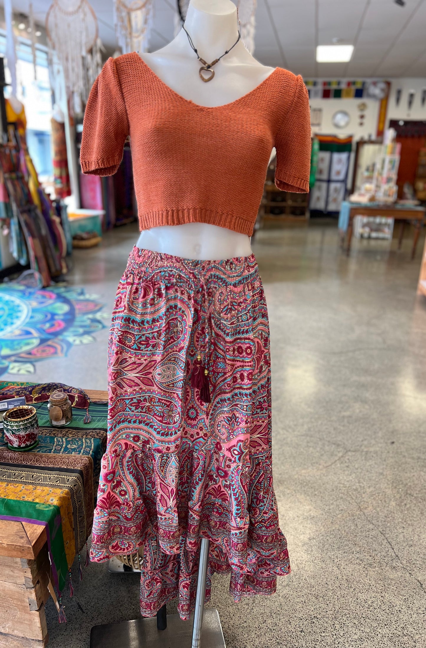 Sammi Bijou Sari Satin Skirt