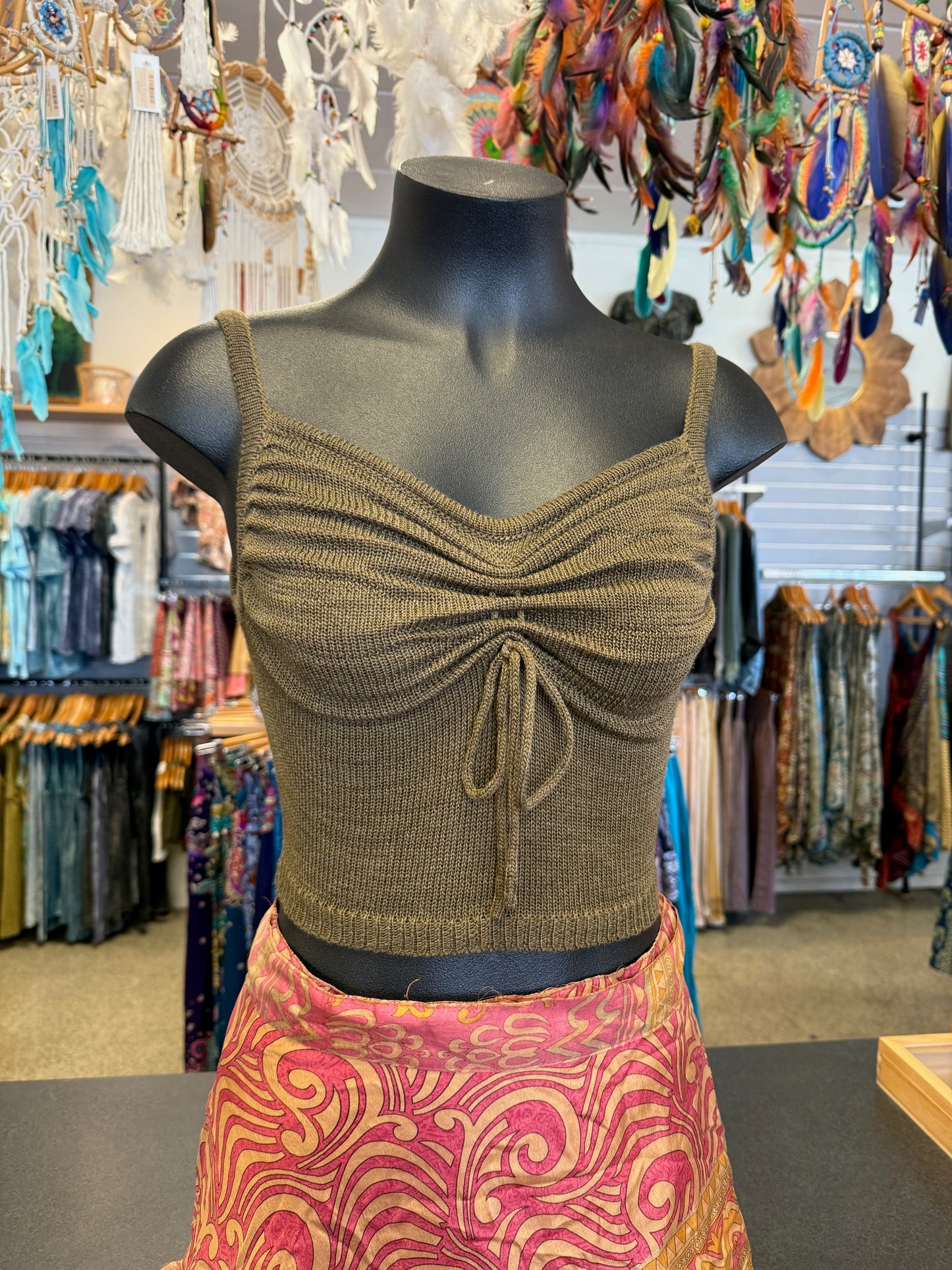 Petal Knit Crop Top