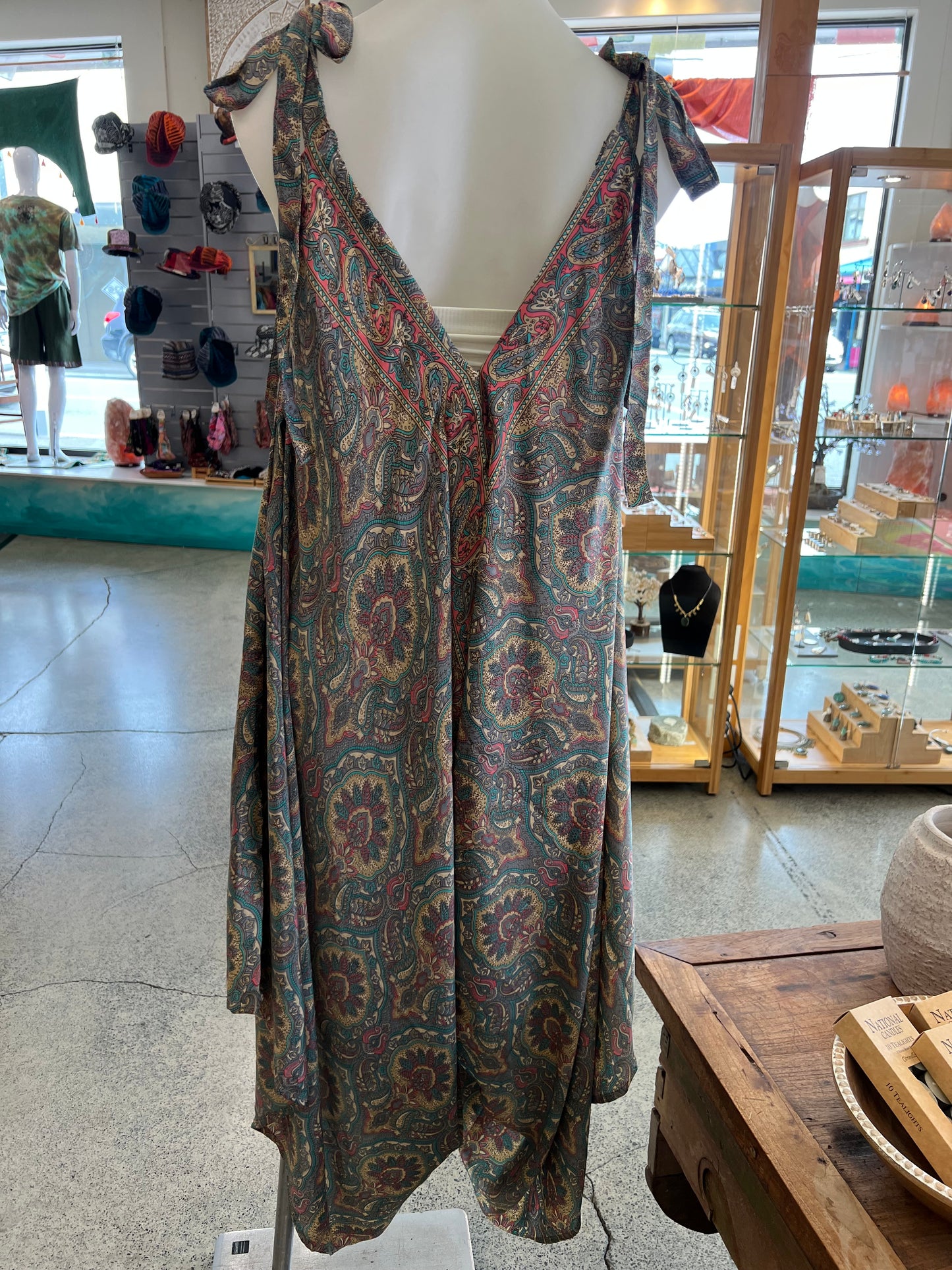 Abigail Silky Paisley Jumpsuit