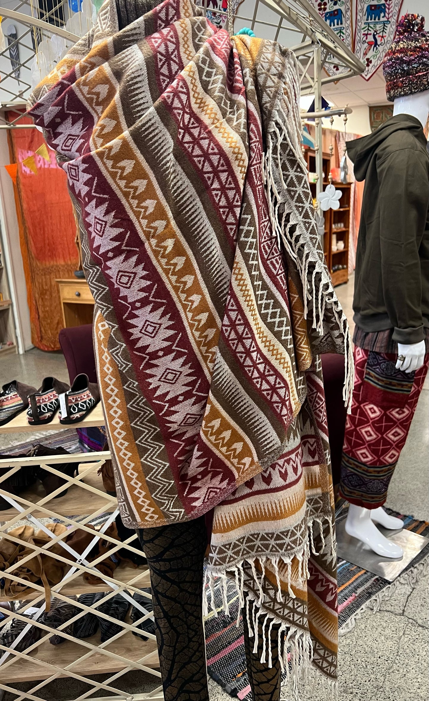 Aztec Winter Shawl