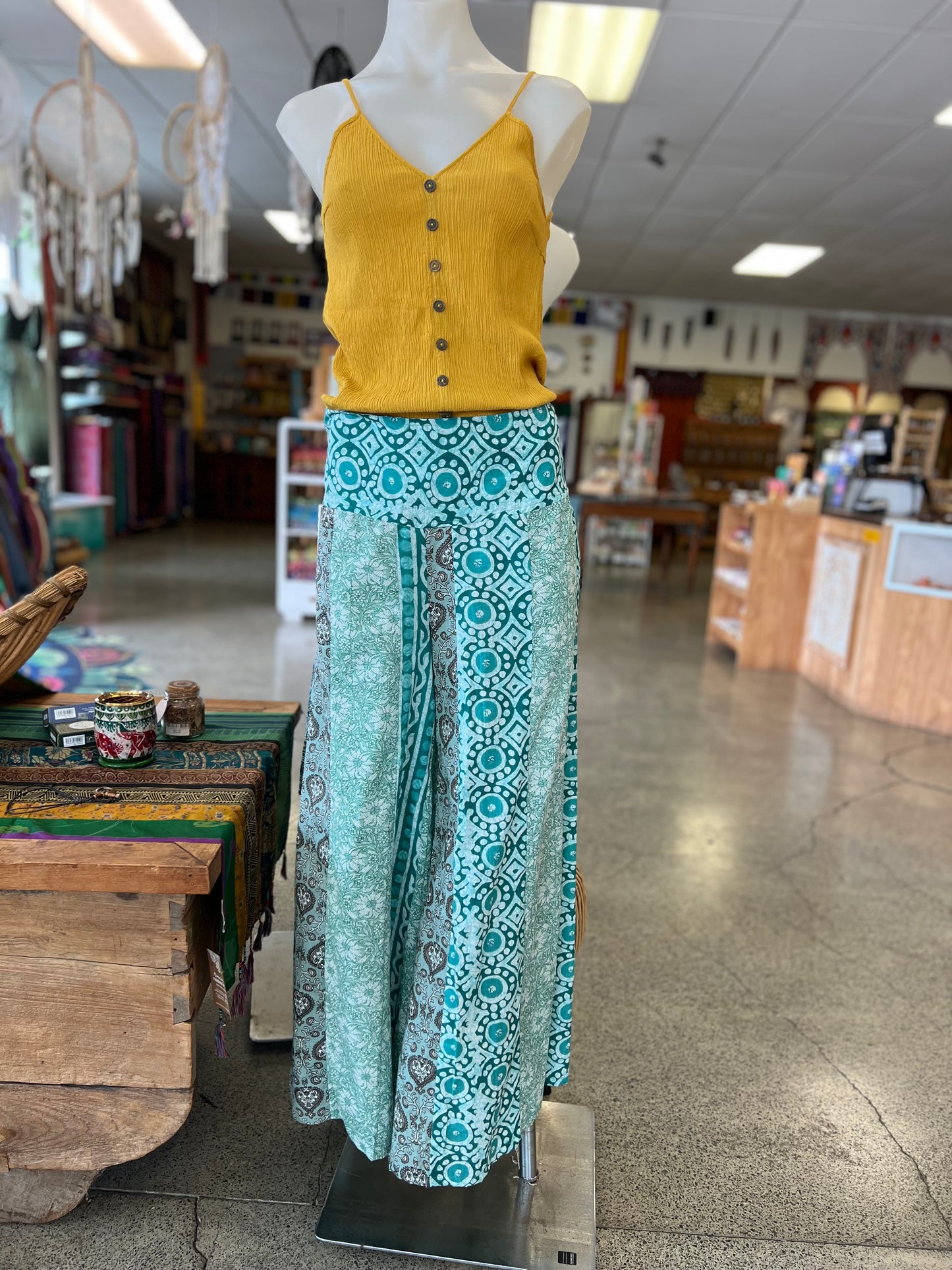 Isabella Block Print Panel Pants