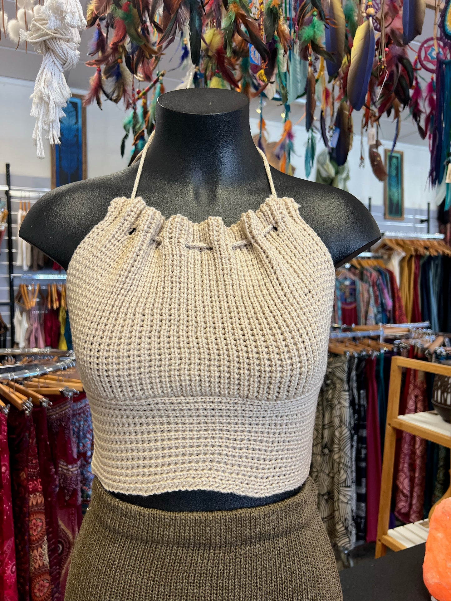 Spacey Knit Crop Top