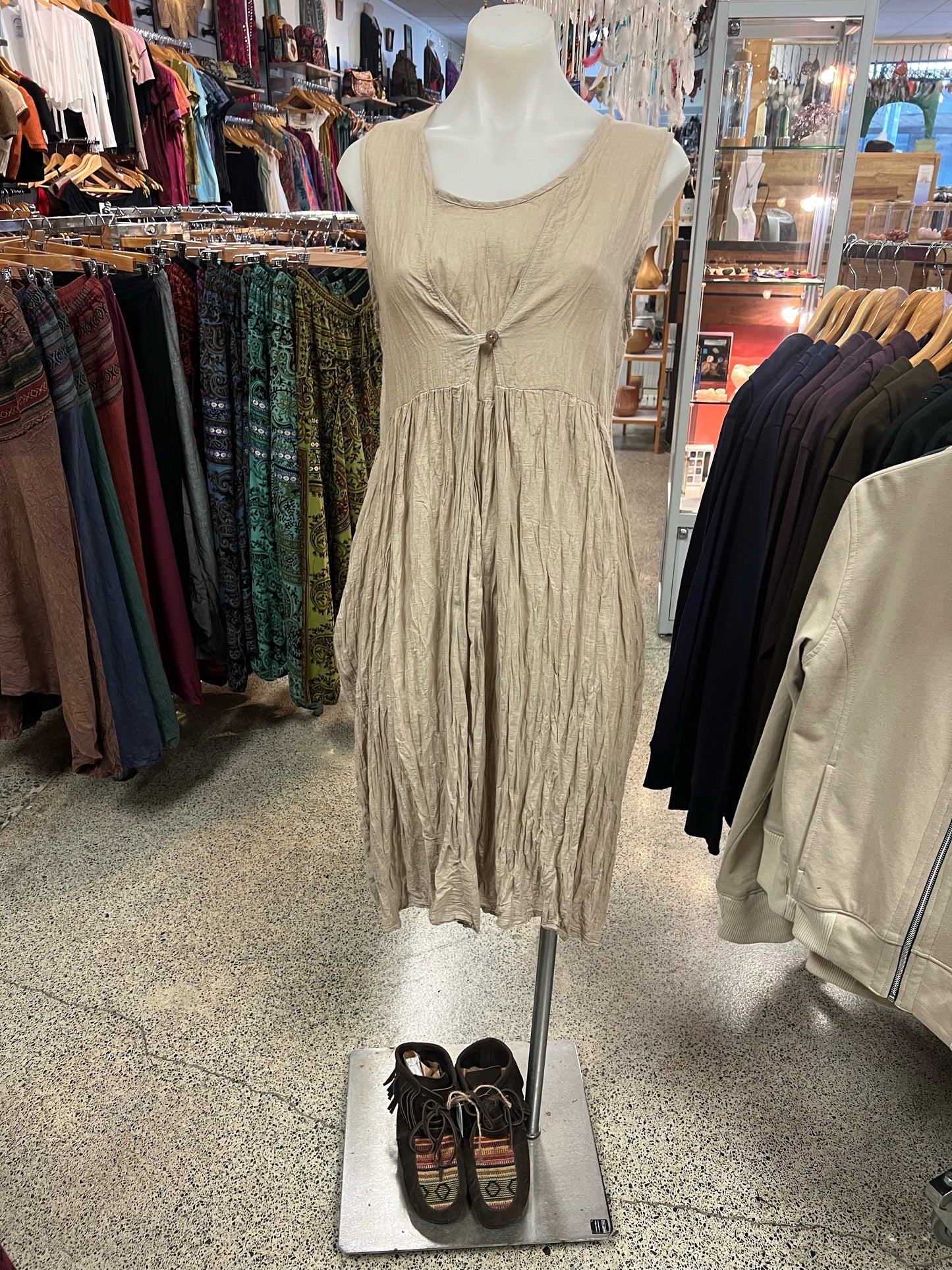 Clara One Button Dress - 3 Colours