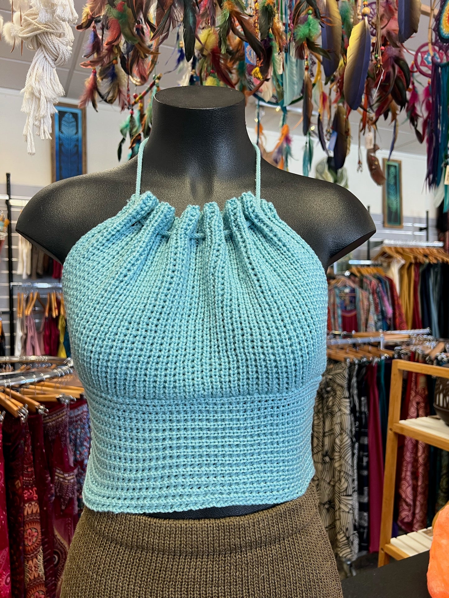Spacey Knit Crop Top