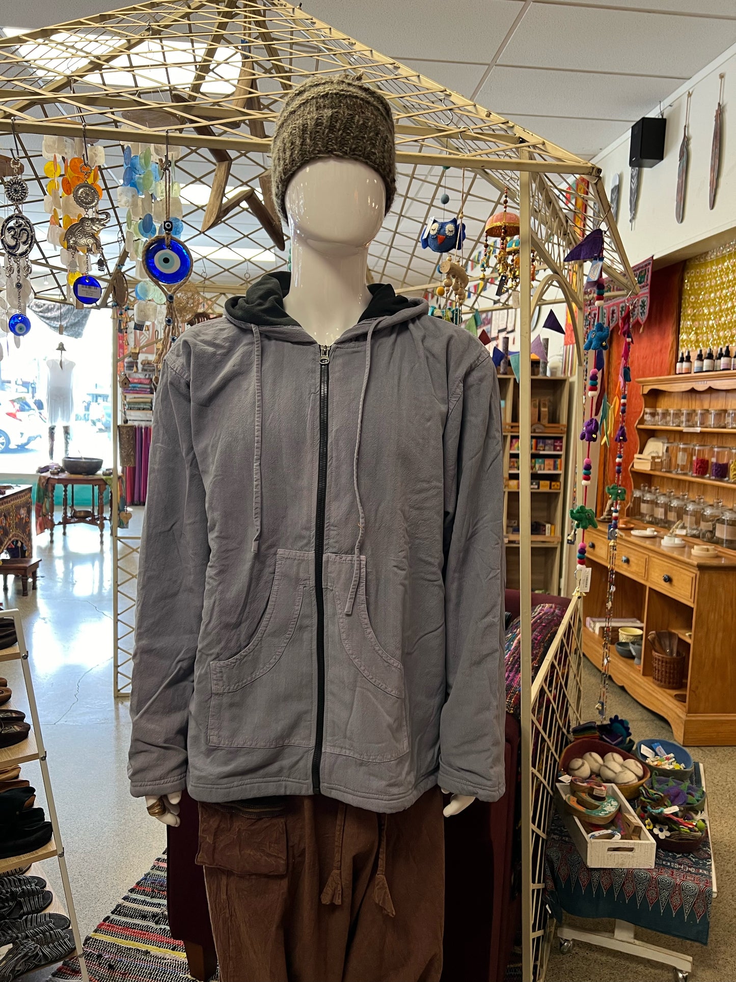 Cotton Lined Hoodie Jacket
