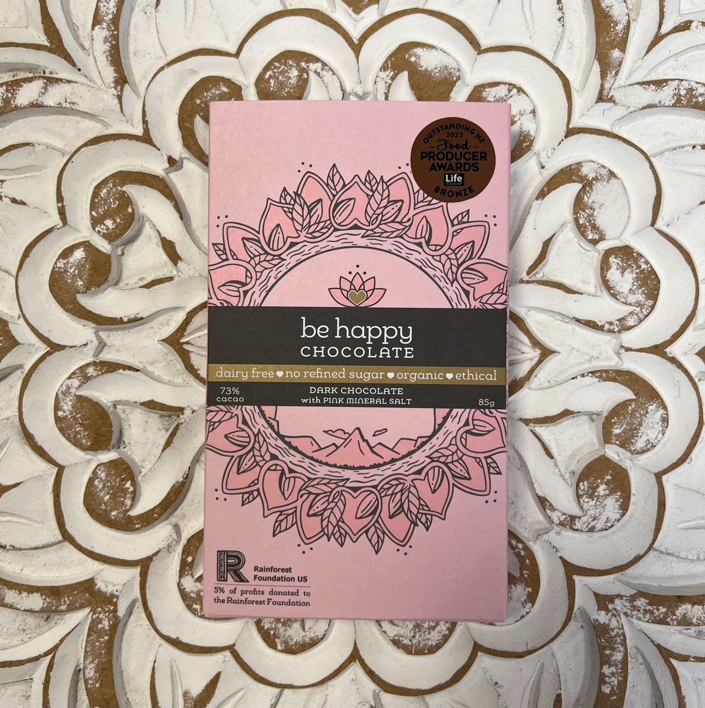 Dark Chocolate with Pink Mineral Salt