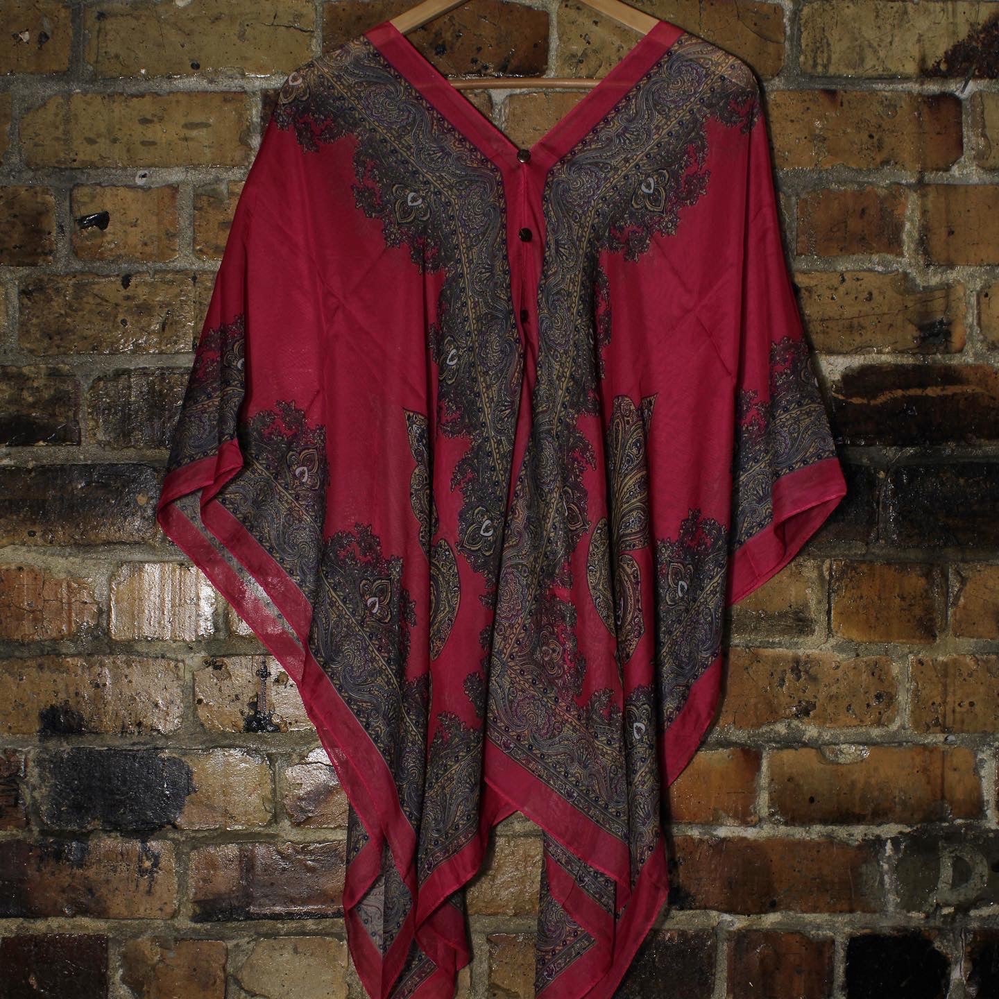 Chiffon Overlay Top Art Deco