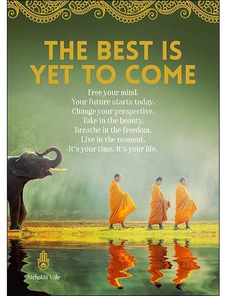 The best is yet. Card