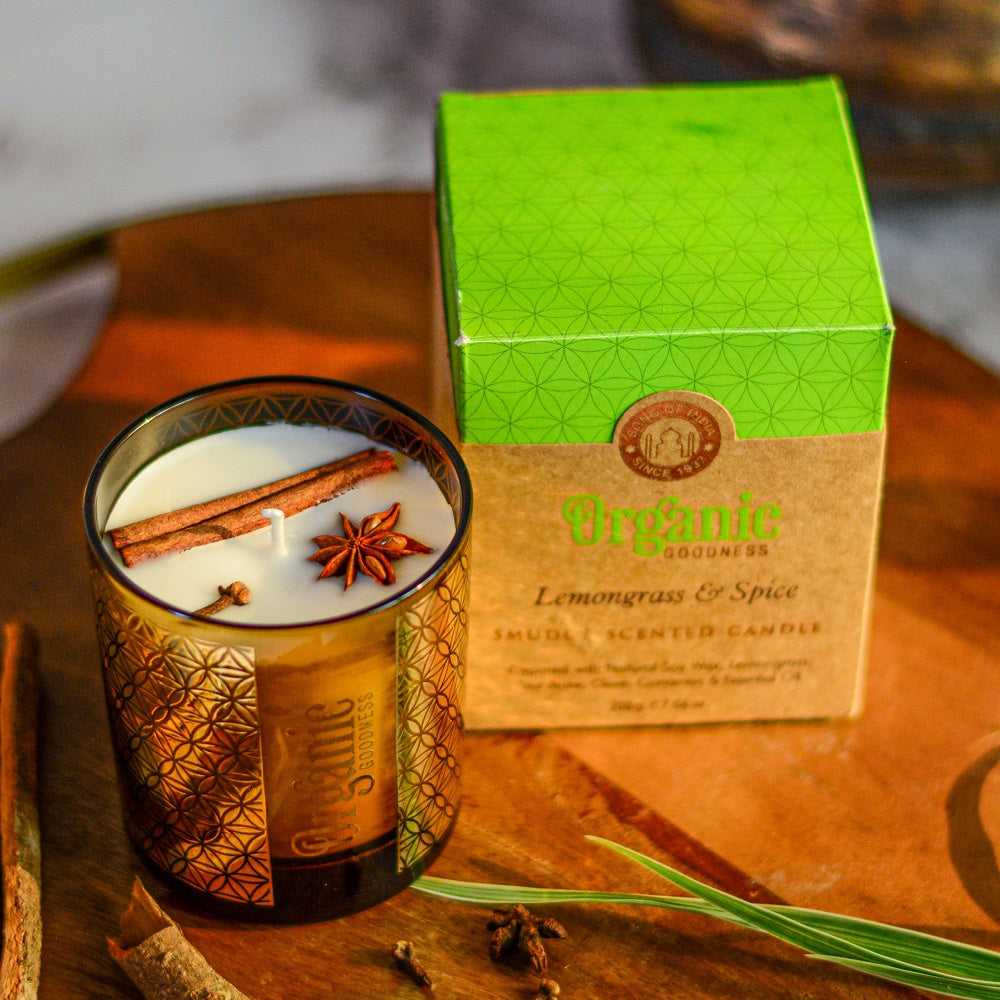 Smudge Scented Candle Lemongrass & Spice