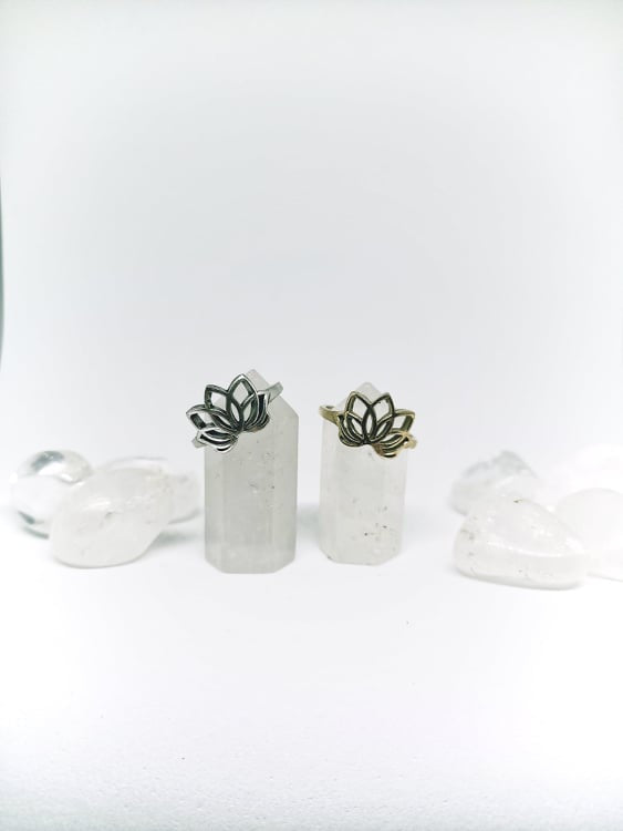 Aqua Lotus Ring