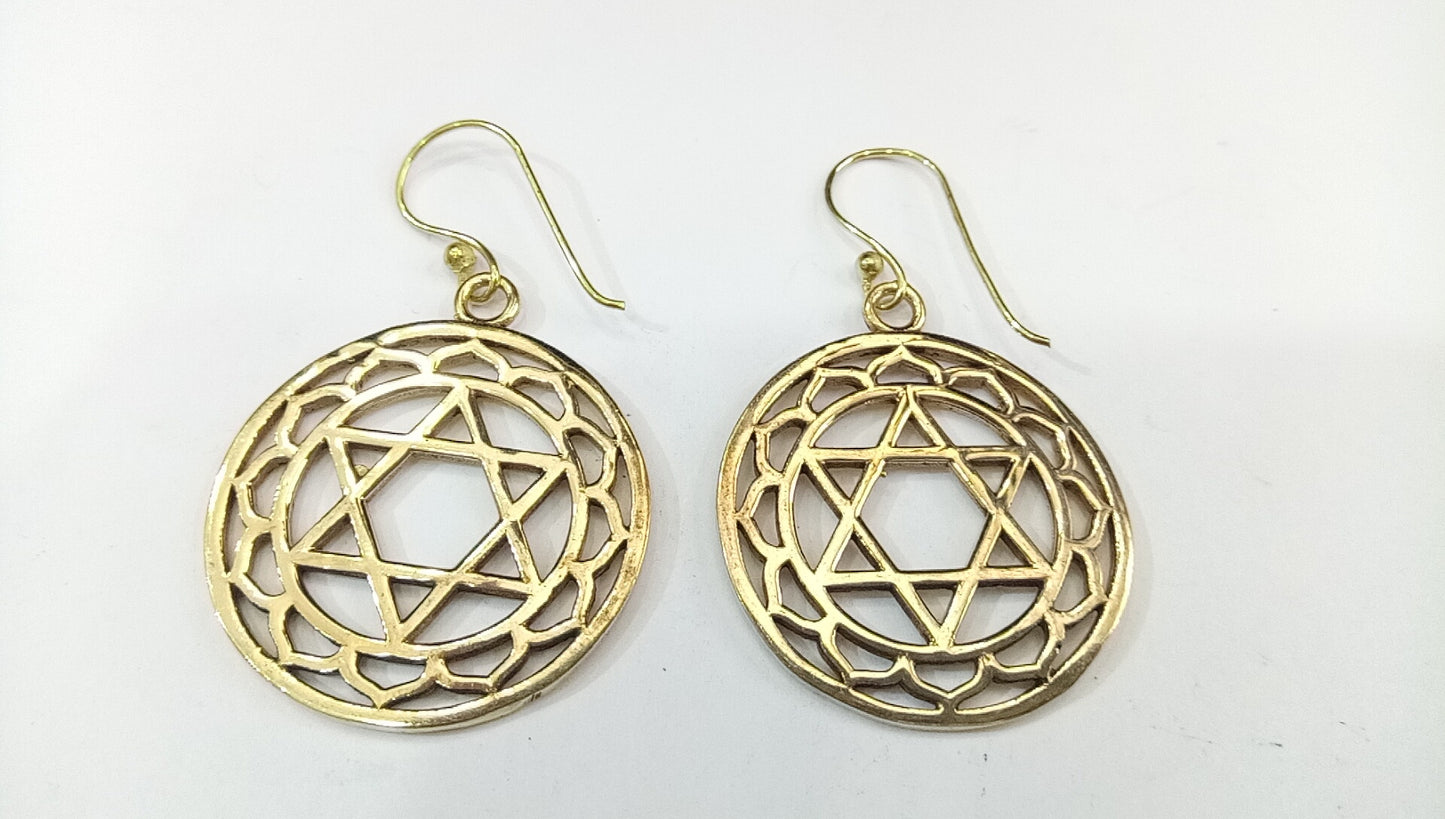 Jade Star Mandala Earring