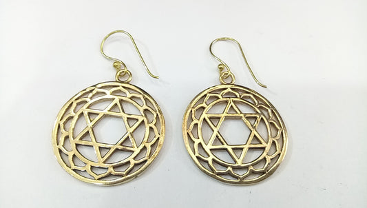 Jade Star Mandala Earring