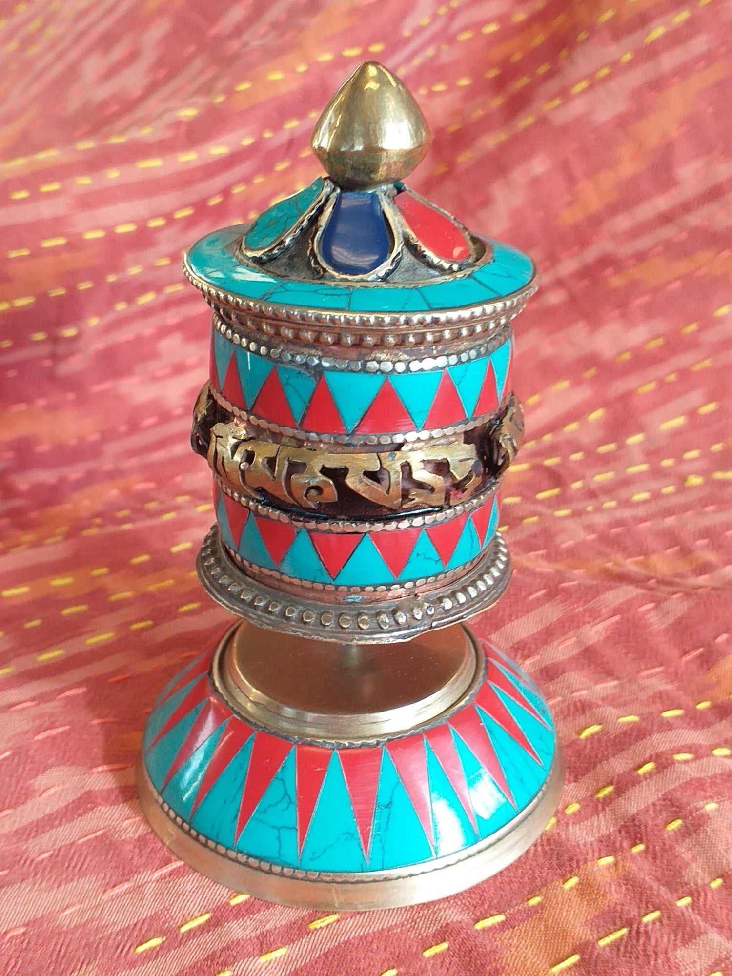 Table Prayer Wheel Embossed