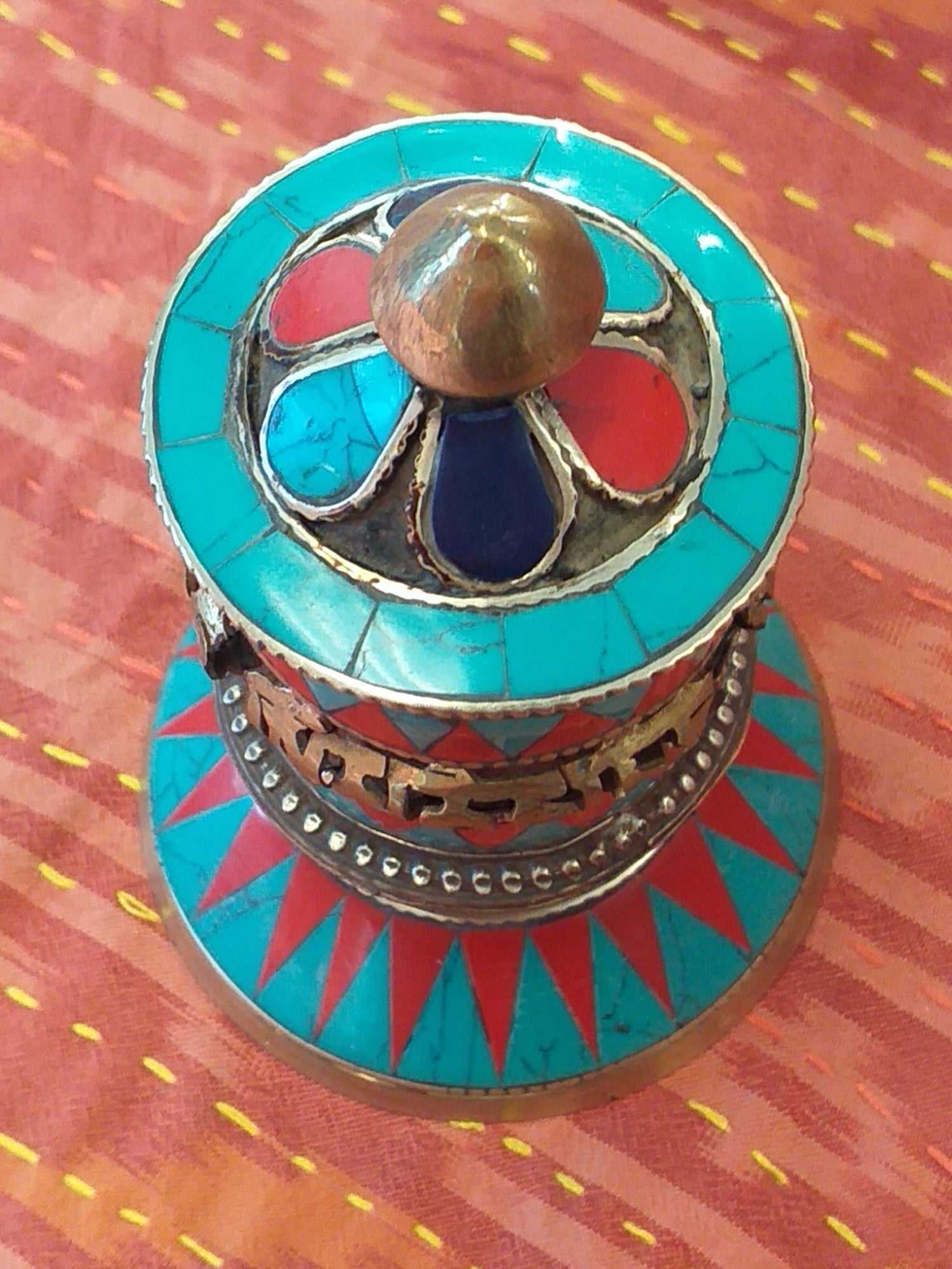 Table Prayer Wheel Embossed