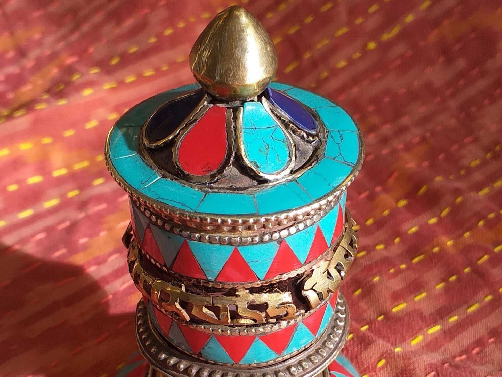 Table Prayer Wheel Embossed