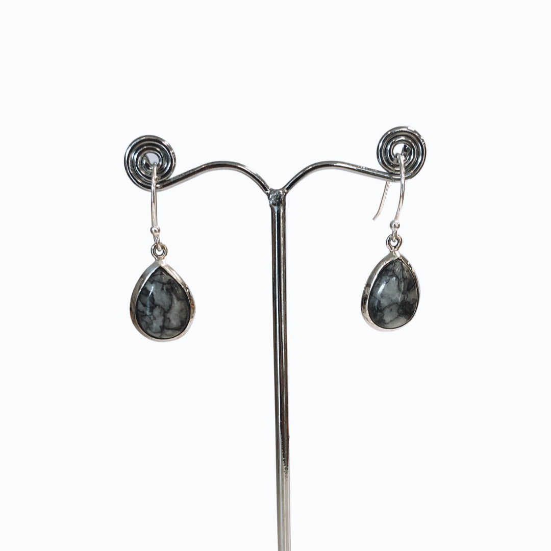 Ariel Pinolith Teardrop Earrings