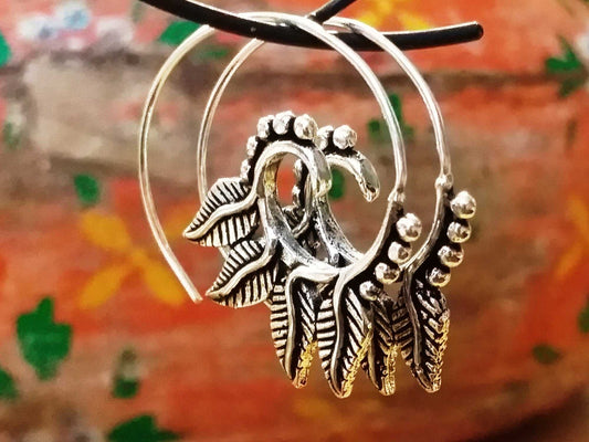 Four Feathers Earrings