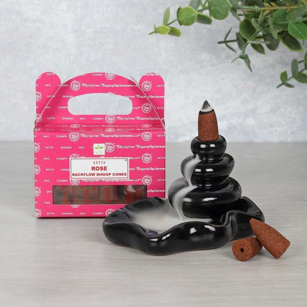 Rose Backflow Dhoop Cones
