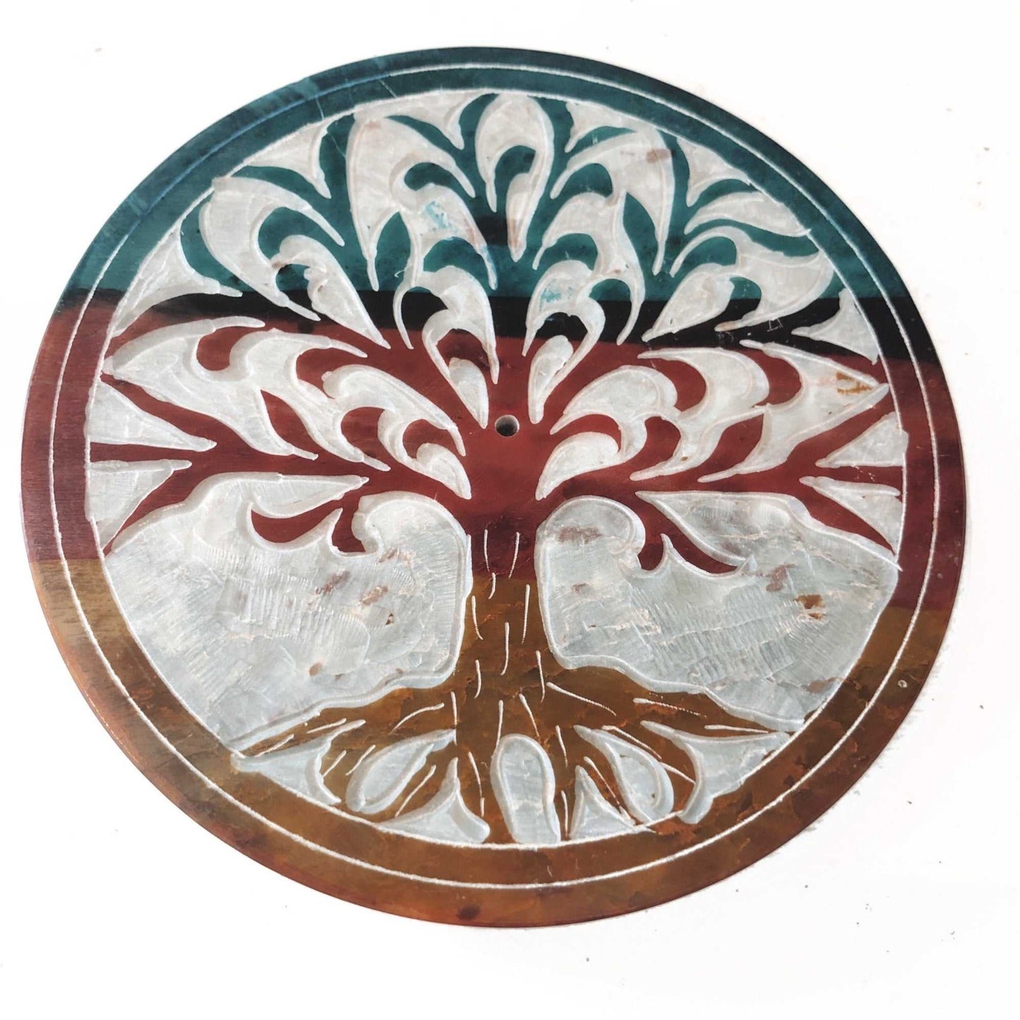 Tree of Life Soapstone Round Multi