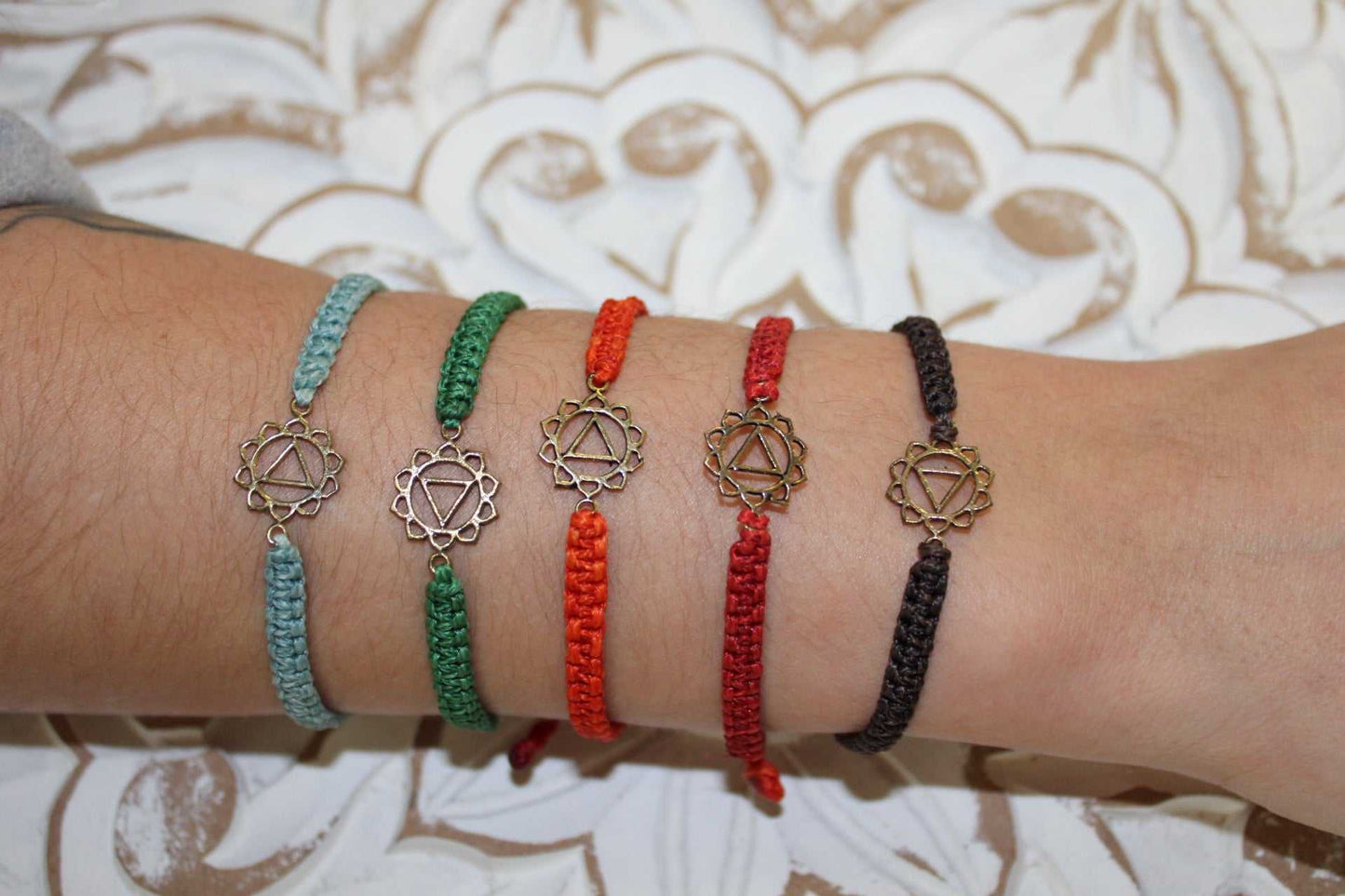 Macrame Padma Charm Bracelet