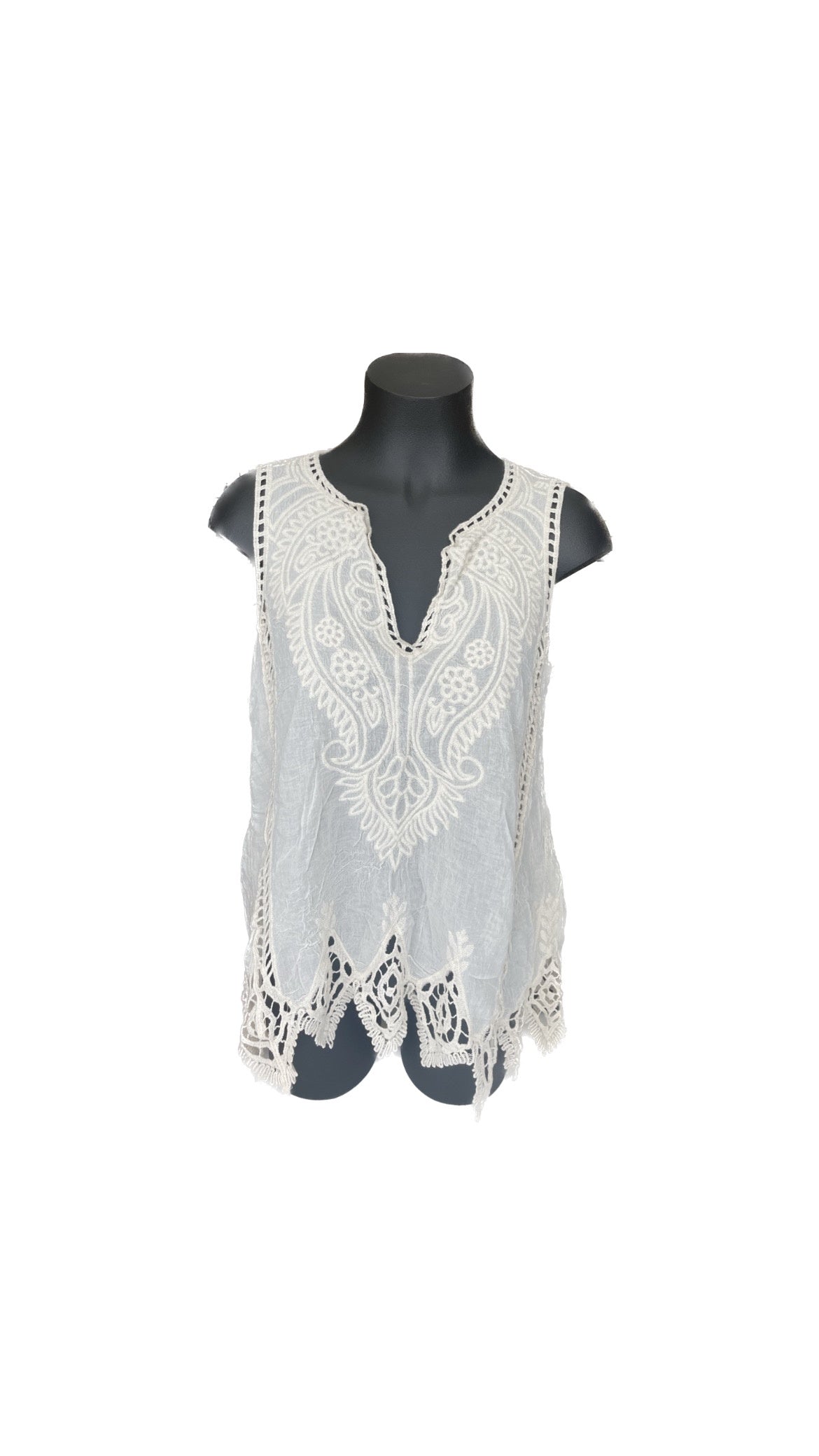Lara Crochet Detail Top