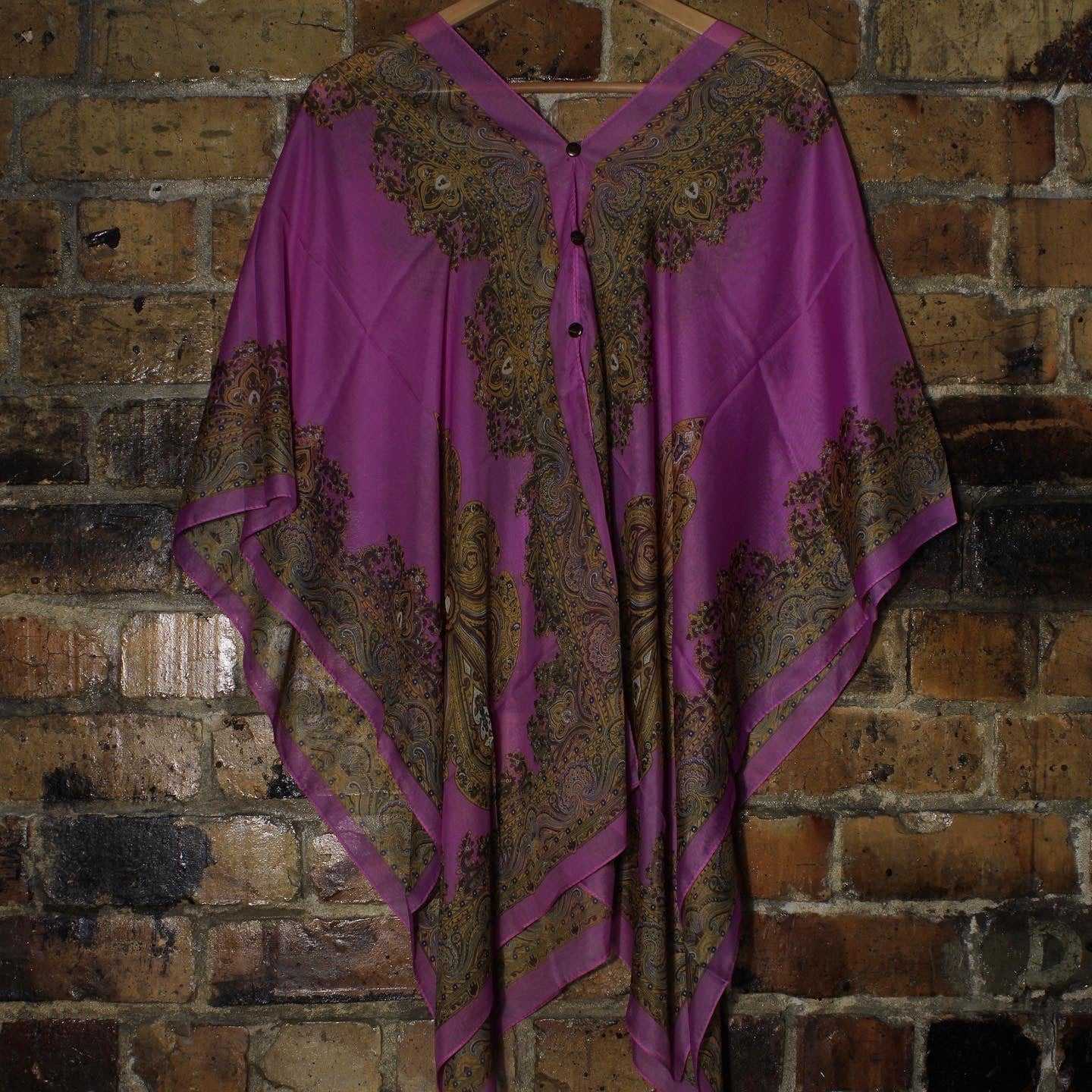 Chiffon Overlay Top Art Deco
