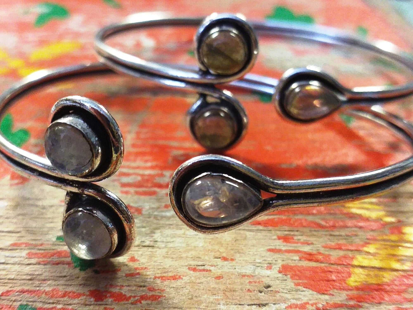 Triple Stone Bangle