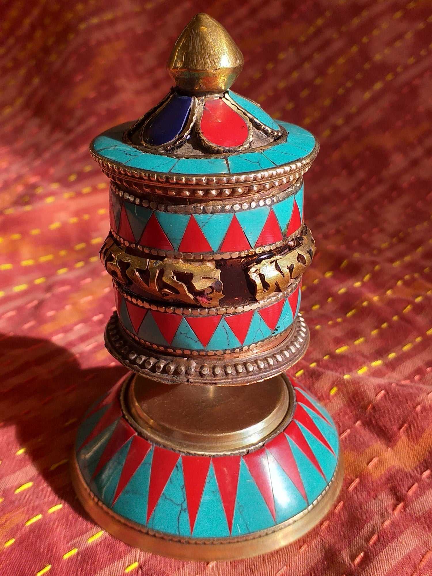 Table Prayer Wheel Embossed