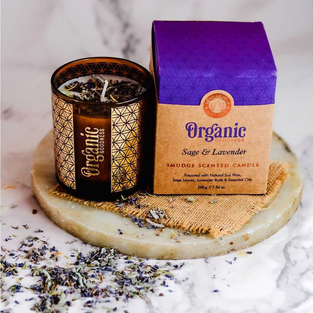 Smudge Scented Candle Sage & Lavender