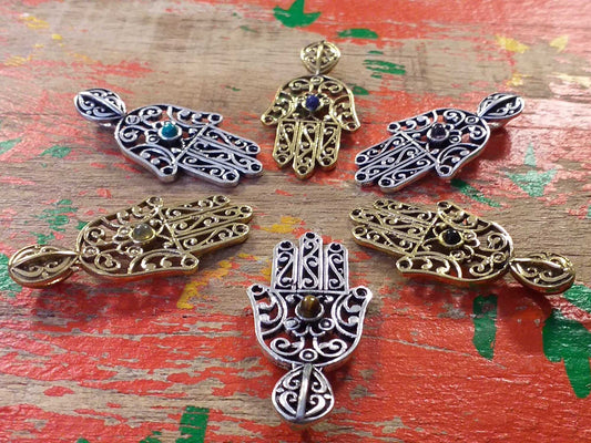 Hamsa Stone Pendant