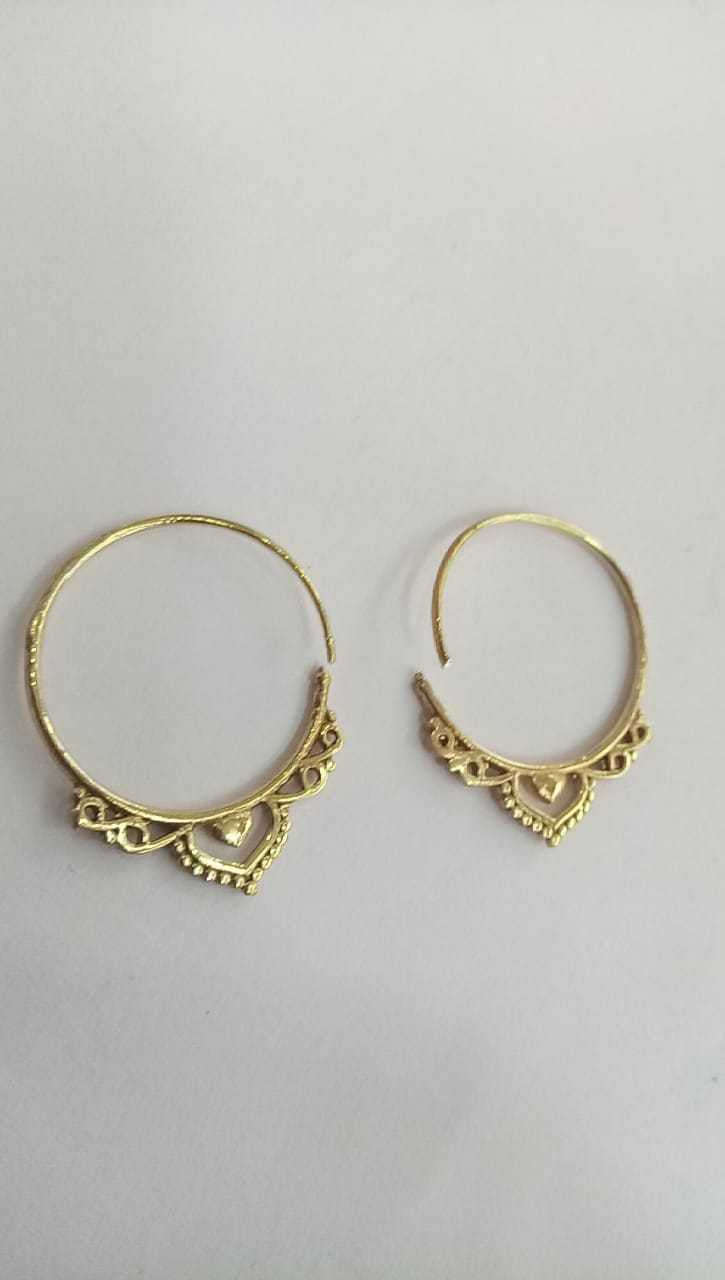 Henna Heart Earrings