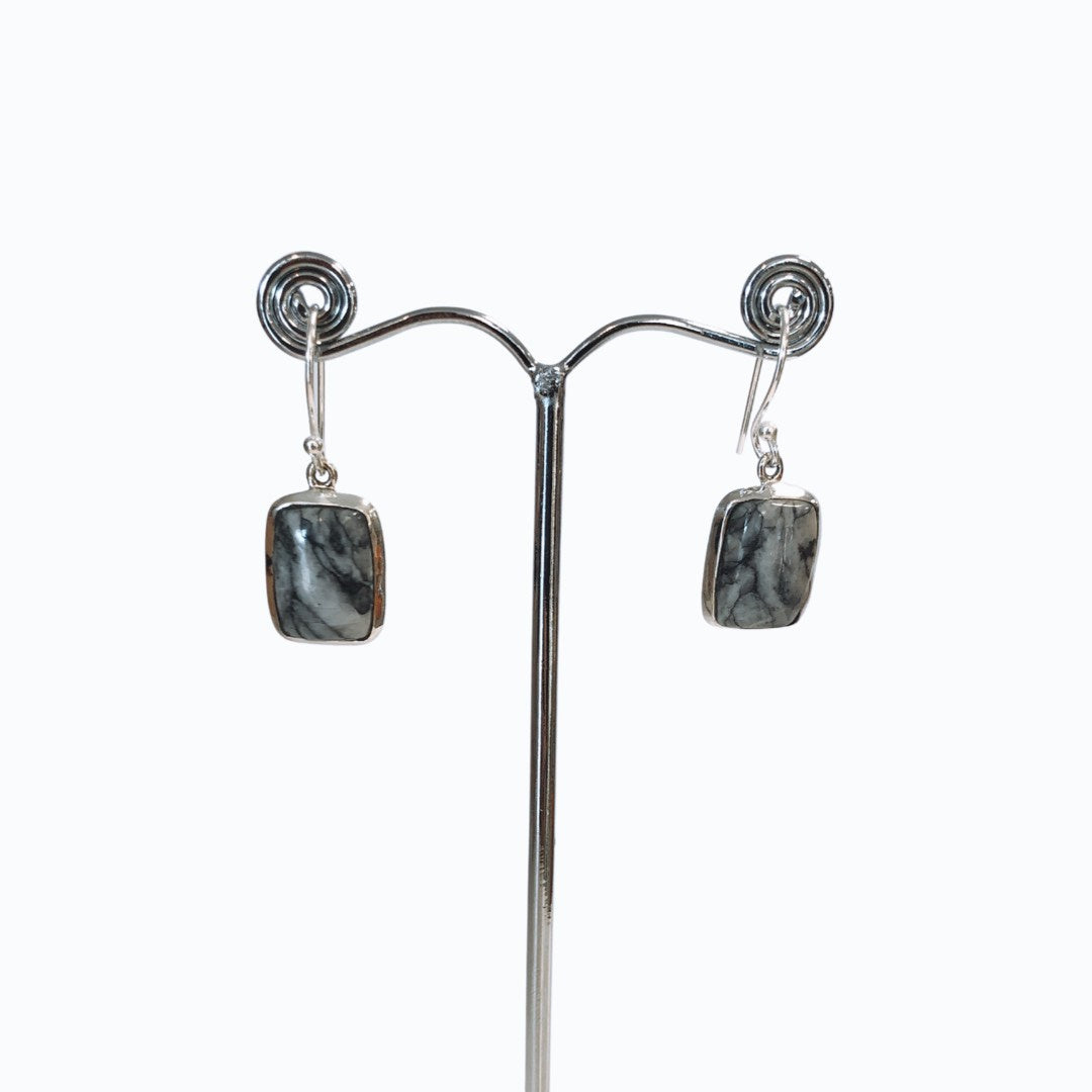 Ariel Pinolith Rectangluar Earrings