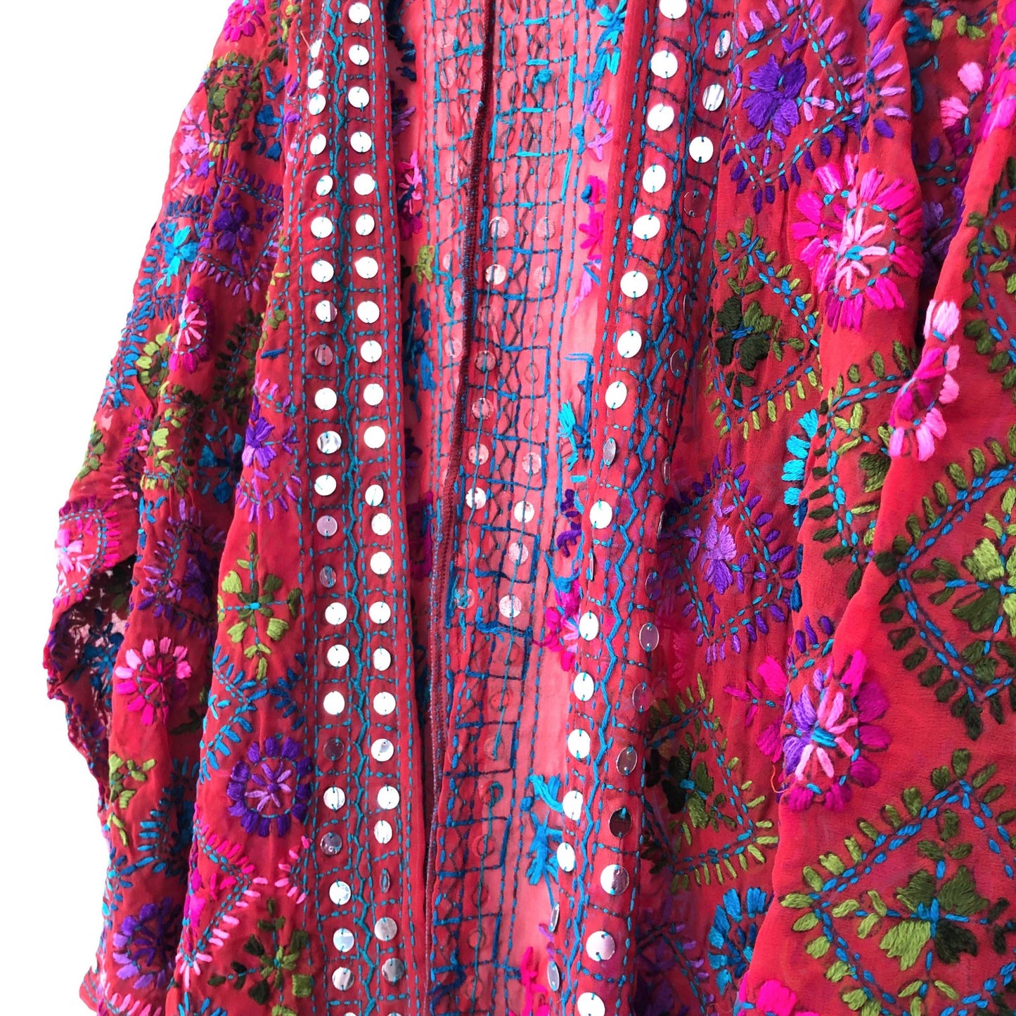Embroidered Kimono Maroon