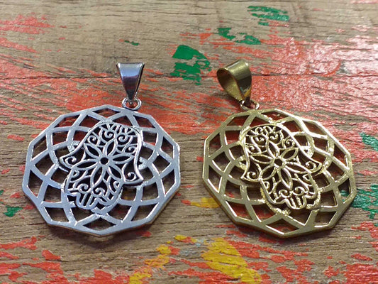 Freya Brass Pendant