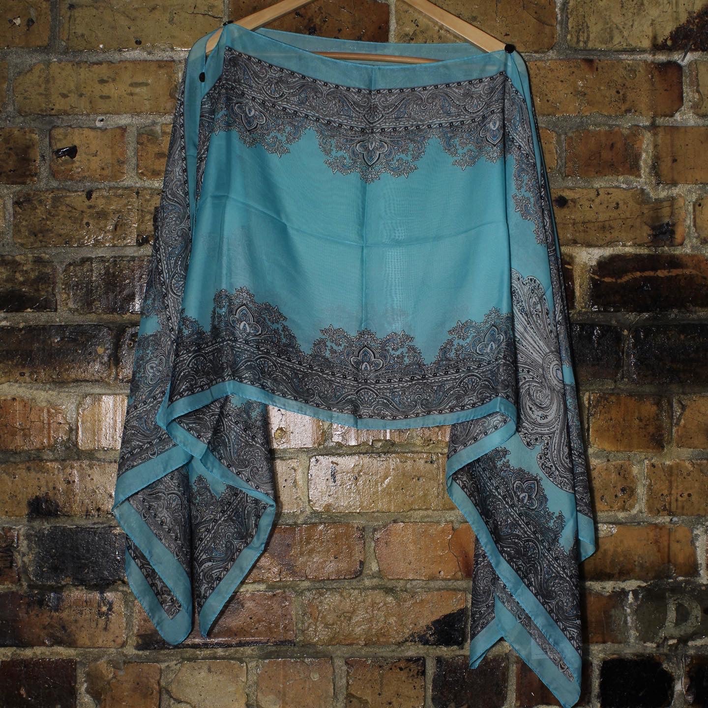 Chiffon Overlay Top Art Deco