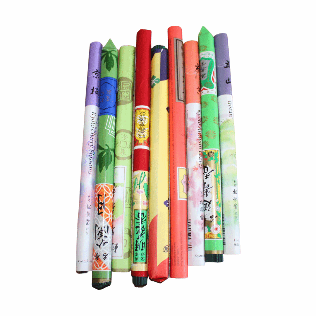 Traditional Roll Japanese Incense -10 Scents