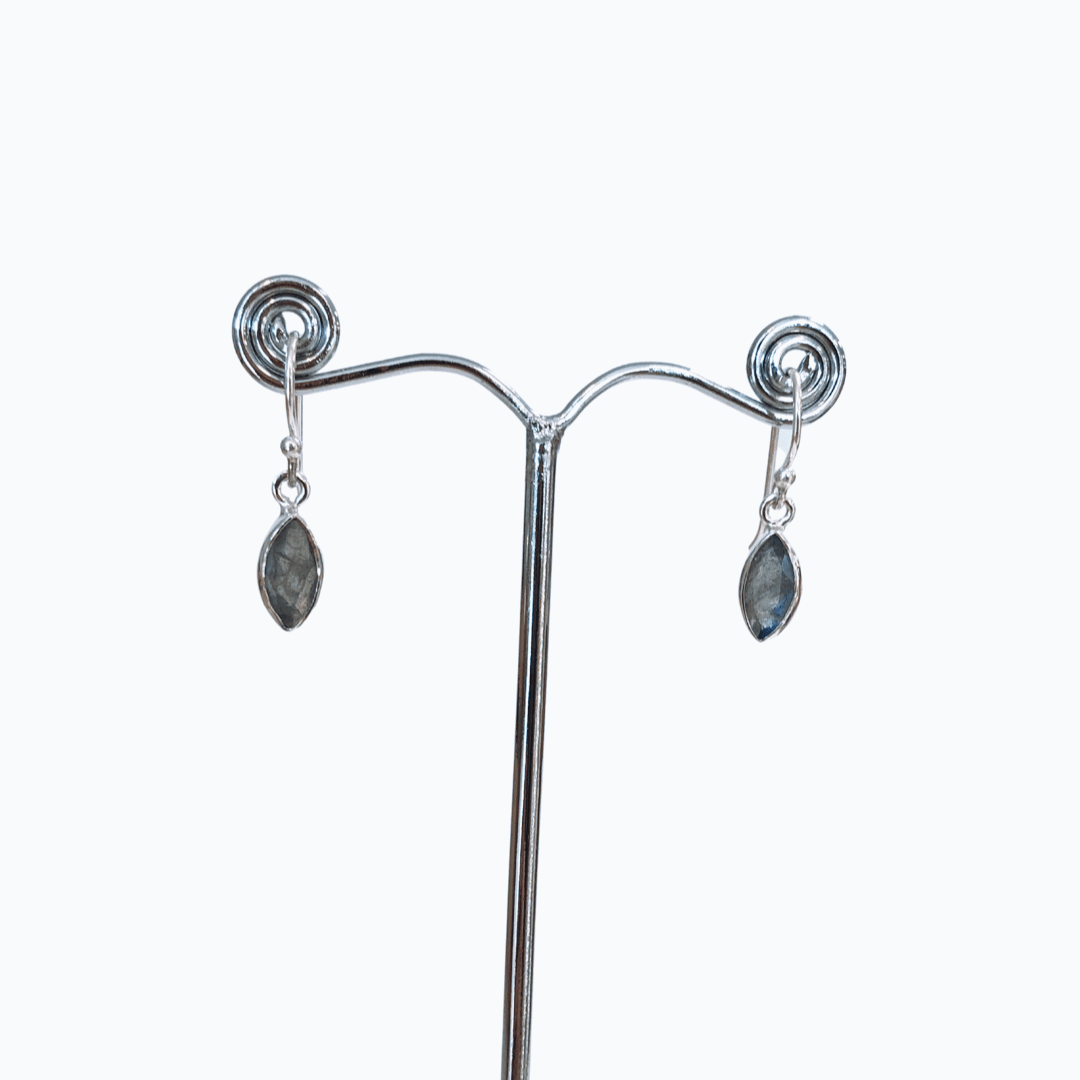 Maxine's Tears Cut Stone Earrings Marquise