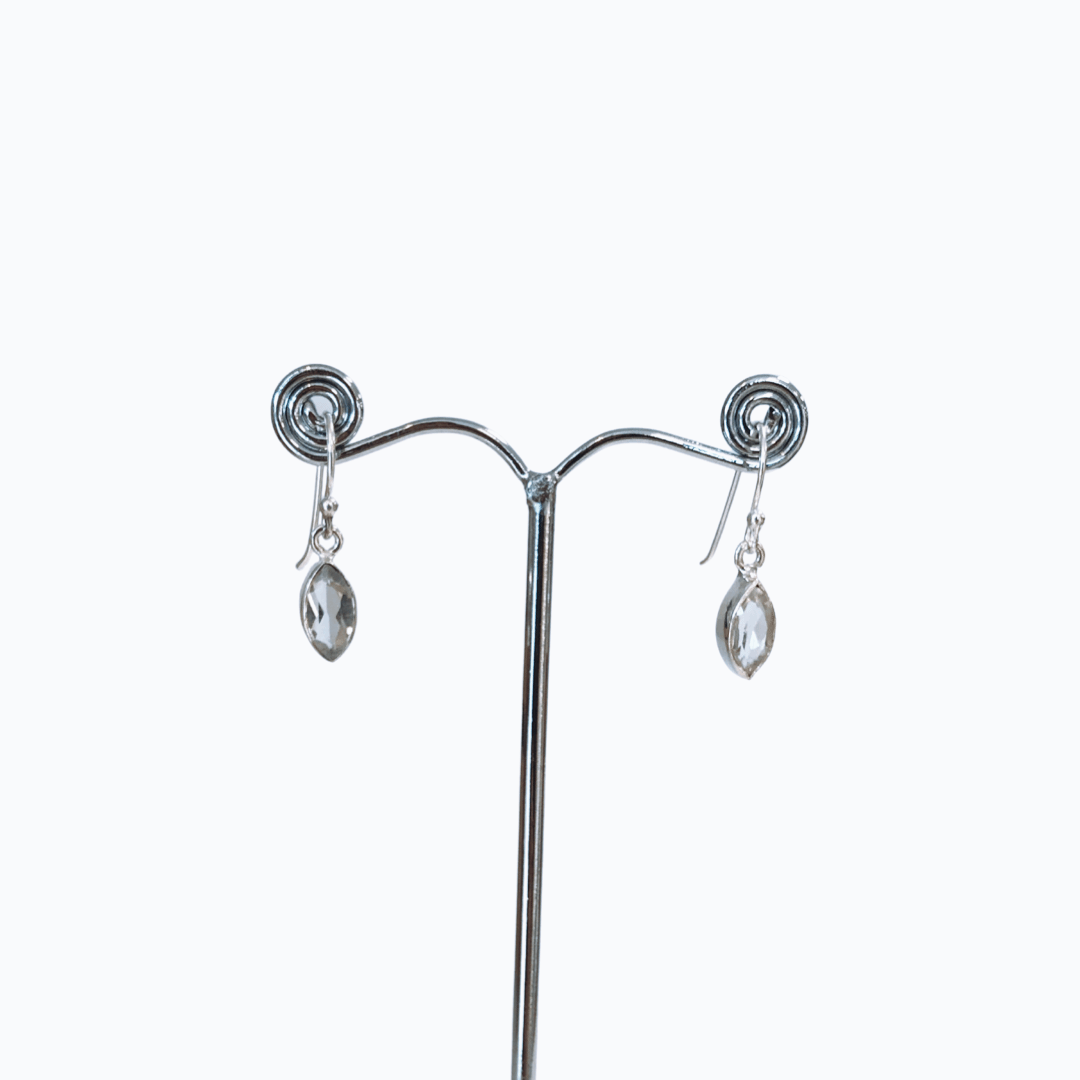 Maxine's Tears Cut Stone Earrings Marquise