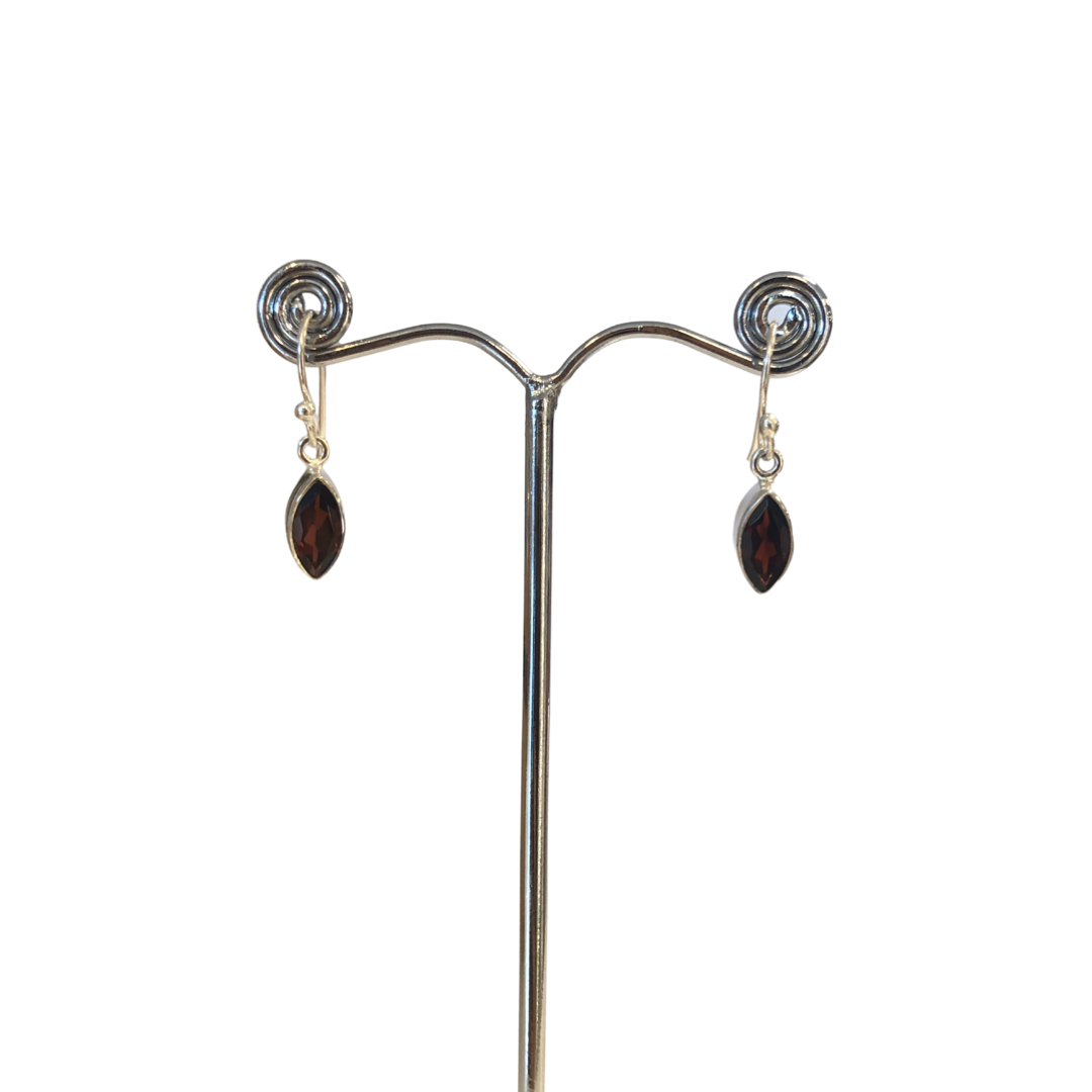 Maxine's Tears Cut Stone Earrings Marquise