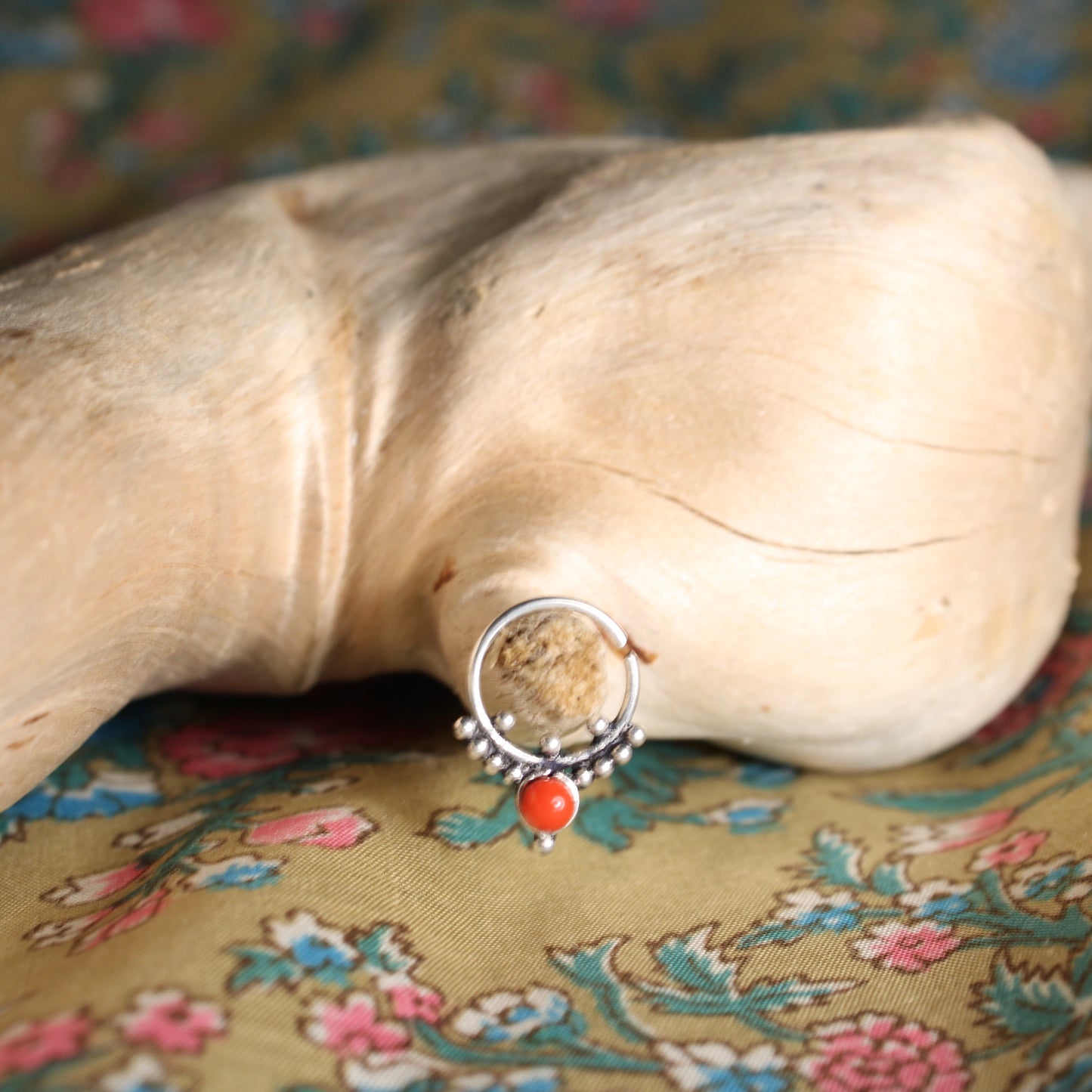 Septum Silver Plated Stone Halime