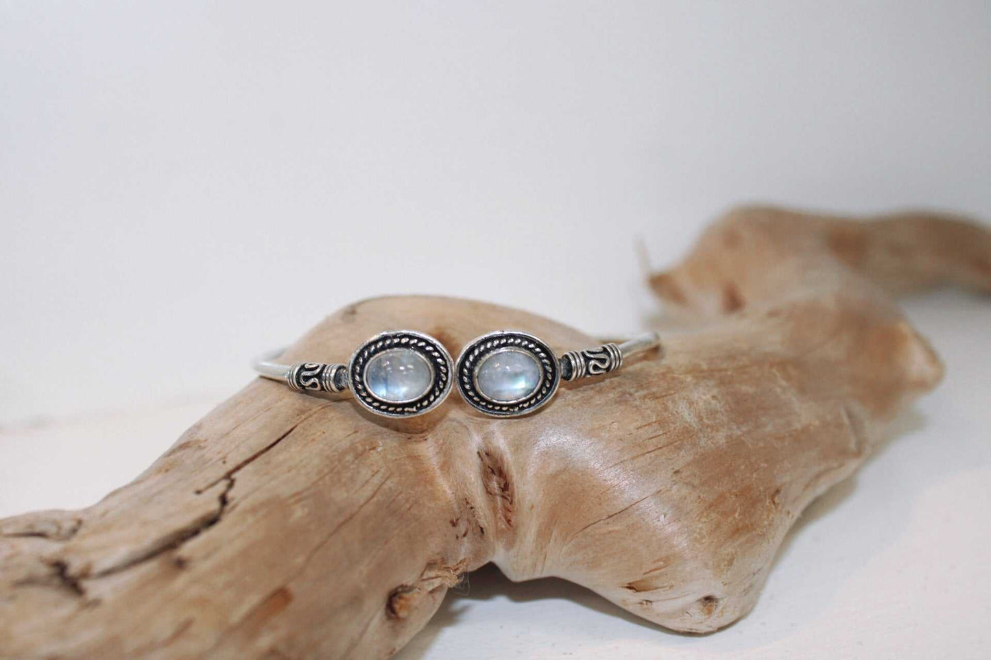 Oval Stone Bangle